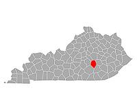 Karte von Rockcastle in Kentucky - Map of Rockcastle in Kentucky [IBR125304607]