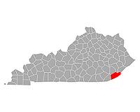 Karte von Harlan in Kentucky - Map of Harlan in Kentucky [IBR125304621]