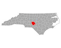 Karte von Moore in North Carolina - Map of Moore in North Carolina [IBR125304672]