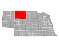 Karte von Cherry in Nebraska - Map of Cherry in Nebraska [IBR125304681]