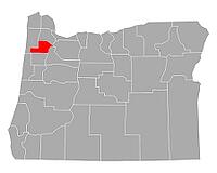 Karte von Yamhill in Oregon - Map of Yamhill in Oregon [IBR125304682]