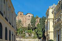 Architecture in the old town of Malaga, Andalusia, southern Spain [IBR125324067]