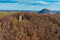 A view of the Moltkewarte, a lookout tower near Sangerhausen, in autumn [IBR125324079]