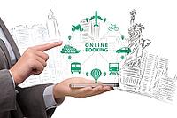 The concept of booking a trip online [IBR125324091]