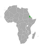 Karte von Eritrea in Afrika - Map of Eritrea in Africa [IBR125324097]