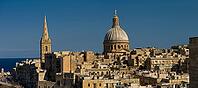 Panoramic view of Madonna tal-Karmnu, Our Lady of Mount Carmel, Valletta, Malta [IBR125324101]