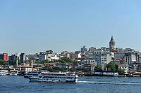 Galata Tower on the Bosphorus in Istanbul, Turkey [IBR125324120]