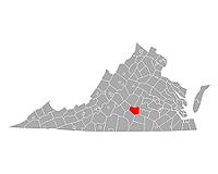 Karte von Prince Edward in Virginia - Map of Prince Edward in Virginia [IBR125324121]