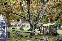 Sleepy Hollow Cemetery on a Rainy October Day, Beautiful and Historic Cemetery in New York State. [IBR125324140]