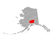 Karte von Matanuska-Susitna in Alaska - Map of Matanuska-Susitna in Alaska [IBR125324147]