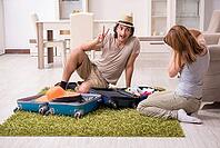 The young couple is preparing for the trip [IBR125331188]