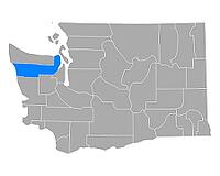 Karte von Jefferson in Washington - Map of Jefferson in Washington [IBR125344253]