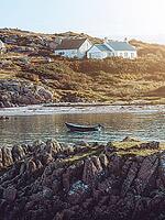 Boat in the habour of Fionnphort on the Isle of Mull [IBR125344292]