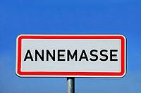 Annemasse town sign [IBR125363553]