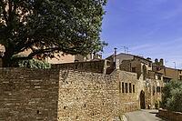 Beautiful City Wall Of Ancient Certaldo In Tuscany [IBR125363555]