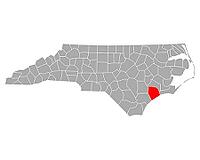 Karte von Onslow in North Carolina - Map of Onslow in North Carolina [IBR125363561]