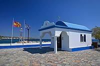Beautiful little Greek chapel. Classic nice concept for travel and holidays in Greece [IBR125363577]