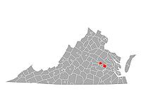 Karte von Henrico in Virginia - Map of Henrico in Virginia [IBR125363589]