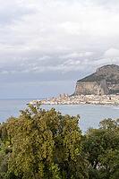 Panoramic view of Cefalù, Sicily [IBR125363599]