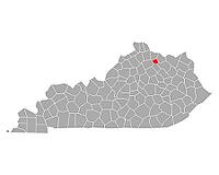 Karte von Robertson in Kentucky - Map of Robertson in Kentucky [IBR125363618]