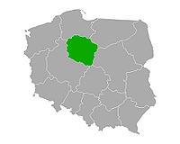 Karte von Kujawsko-pomorskie in Polen - Map of Kujawsko-pomorskie in Poland [IBR125363619]