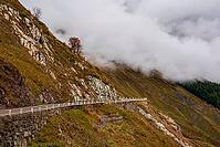 Panoramic view of the Furka Pass, the mountain road in the Swiss Alps [IBR125382562]