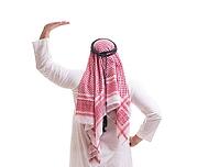 Arab businessman against white background [IBR125382582]