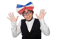Funny man with huge fly [IBR125382638]