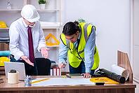 Two architects are working on the project [IBR125382653]