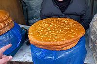 Dagestan pastries. Bread on the counter in the Dagestan market [IBR125405002]