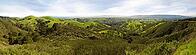 Panoramic view on a sunny day in winter from Mt Diablo state park in Califonia, USA [IBR125405082]
