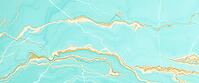 Bright, soothing turquoise marble surface with golden lines, marble background, stone motif, AI generated [IBR125407466]