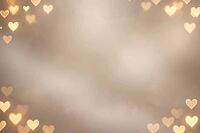 Dreamy bokeh heart artwork featuring soft light glow and romantic harmony for creative background design templates, AI generated [IBR125407467]