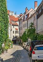 Sunny impression of Augsburg, a university town in the bavarian part of Swabia in southern Germany [IBR125411078]
