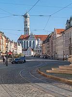 Sunny impression of Augsburg, a university town in the bavarian part of Swabia in southern Germany [IBR125411084]