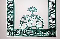 Astrological murals in an Ayurveda center in South India [IBR125411158]