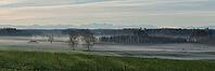 Autumn morning atmosphere in Ried with alpine panorama in the background [IBR125411162]