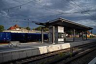 Railway Station, Nördlingen, Swabia, Bavaria, Germany [IBR113394898]