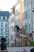 05 September 2026, a mountain biker performs a high jump during the Red Bull Cerro Abajo event in Stuttgart, Germany [IBR113394900]