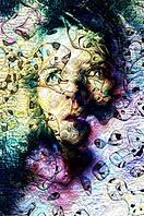 Creative artistic portrait of a young caucasian woman, AI generated [IBR125414192]