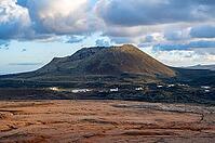 Corona volcano at sunset, Lanzarote, Canary Islands, Canary Islands [IBR125414267]