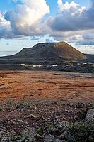 Corona volcano at sunset, Lanzarote, Canary Islands, Canary Islands [IBR125414271]
