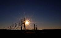 A railway bridge over the river [IBR125415375]