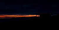 A photo of the sunset on the beautiful beach of Posada, Sardinia [IBR125415414]