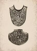 Engraved Renaissance Decorated Breastplate and Backplate Historical Engraving, Digitally Remastered and Enhanced [IBR125421627]