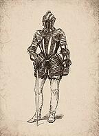 Engraved Maximilian Full Suit of Armour and Rapier Historical Engraving, Digitally Remastered and Enhanced [IBR125421637]