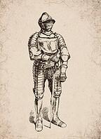 Renaissance Half Suit of Armour Medieval Knight Historical Engraving, Digitally Remastered and Enhanced [IBR125421651]