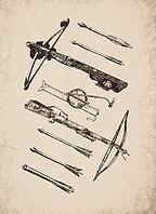 Engraved Historic Ornate Crossbows, Bolts, and Spanners Historical Engraving, Digitally Remastered and Enhanced [IBR125421656]