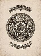 Engraved Renaissance Ornate Parade Shield and Elements Historical Engraving, Digitally Remastered and Enhanced [IBR125421659]
