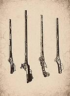 Engraved Historic Ornate Wheellock Rifles and Firearms Historical Engraving, Digitally Remastered and Enhanced [IBR125421686]